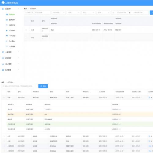 基于SpringBoot的人事管理系统源码