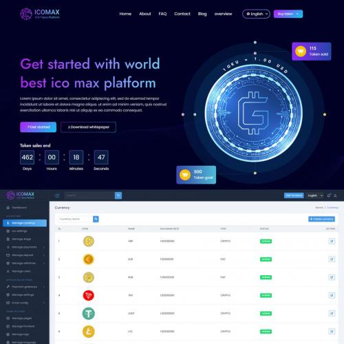 区块链虚拟币代币销售拍卖平台,加密货币全方位数字资产交易平台